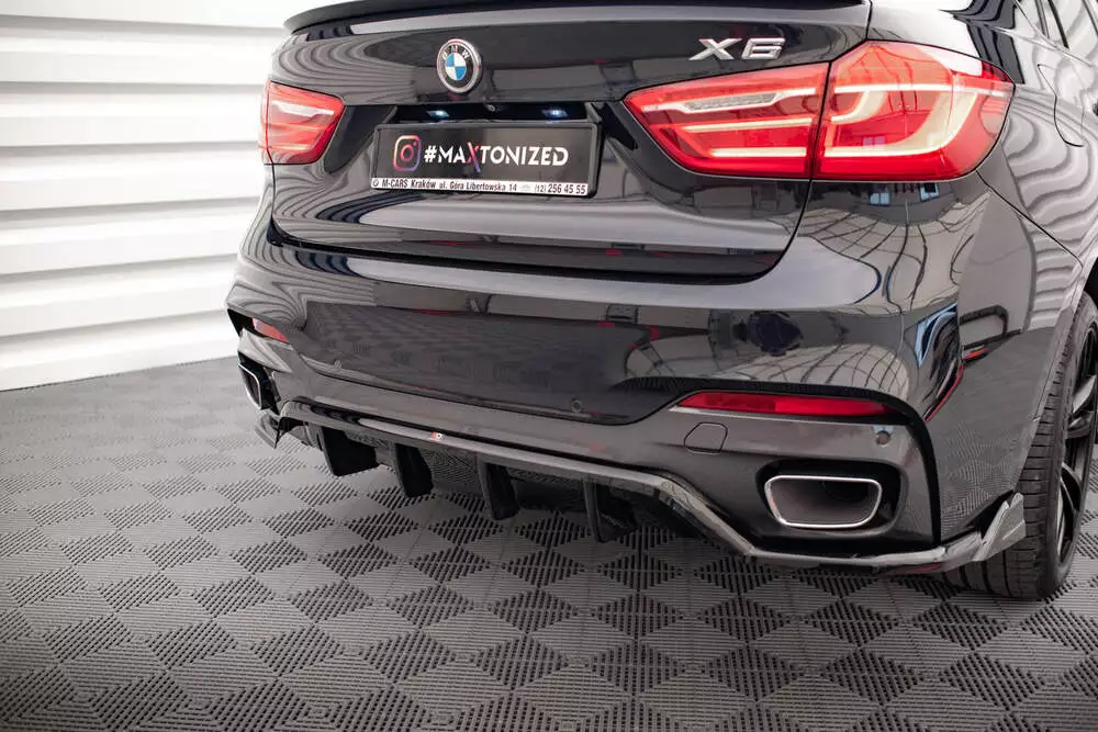 Rear Splitter (With Vertical Bars) Bmw X6 M-pack F16