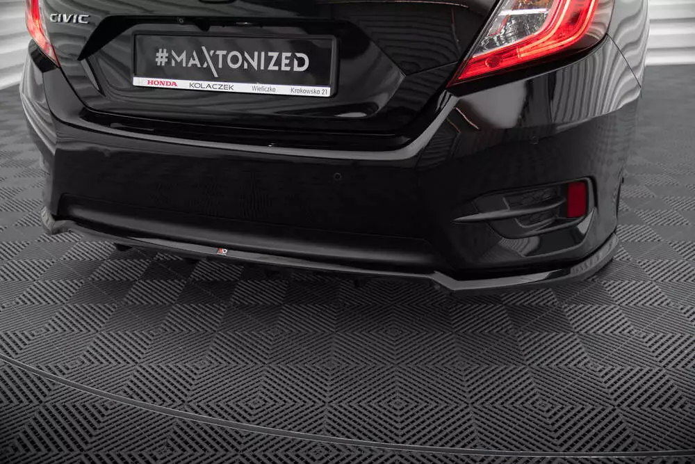 Rear Splitter (With Vertical Bars) Honda Civic Mk10