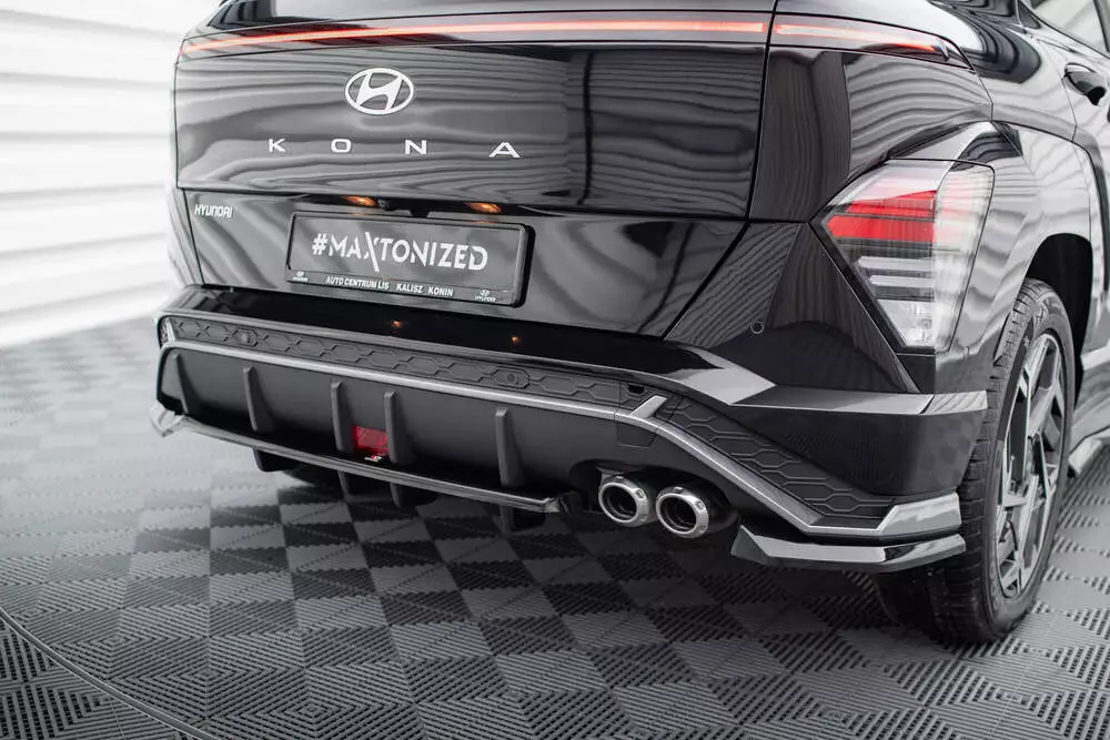 Rear Splitter (With Vertical Bars) Hyundai Kona N-line Mk2
