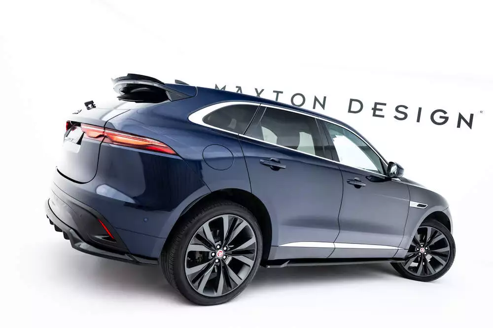 Rear Splitter (With Vertical Bars) Jaguar F-pace R-sport Mk1 Facelift - Image 2
