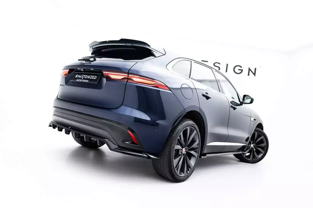 Rear Splitter (With Vertical Bars) Jaguar F-pace R-sport Mk1 Facelift - Image 4