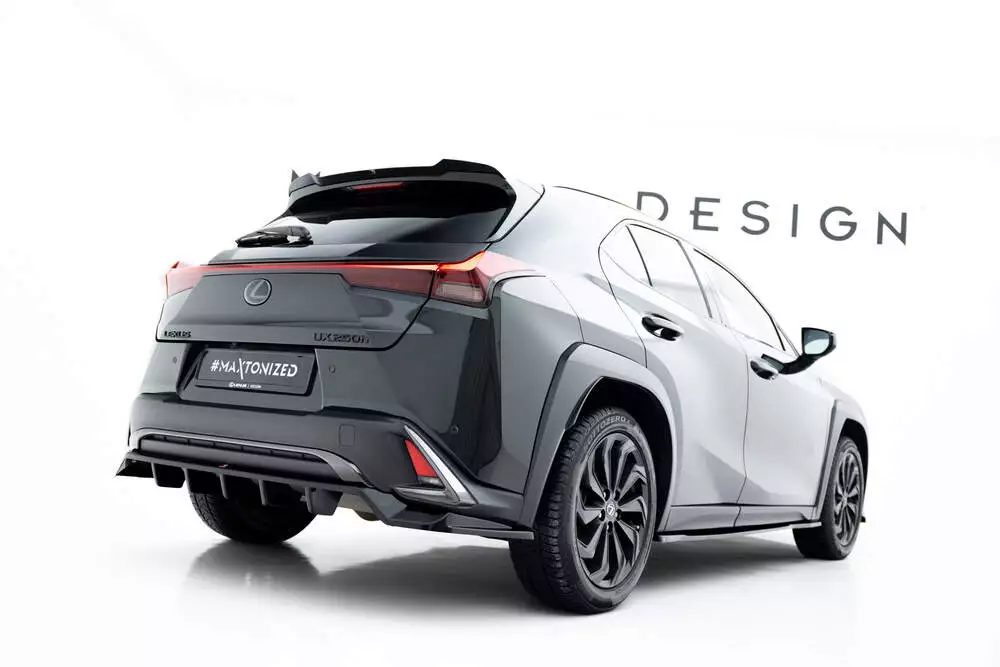 Rear Splitter (With Vertical Bars) Lexus Ux F-sport Mk1 - Image 2