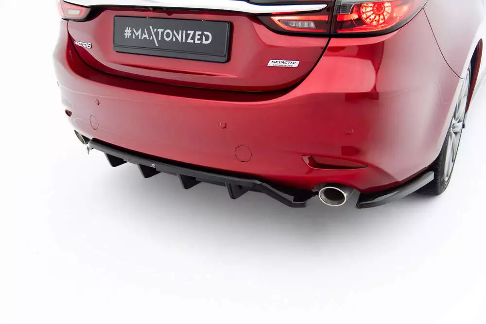 Rear Splitter (With Vertical Bars) Mazda 6 Sedan Mk3 Facelift