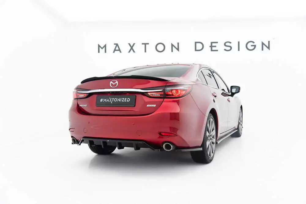 Rear Splitter (With Vertical Bars) Mazda 6 Sedan Mk3 Facelift - Image 2