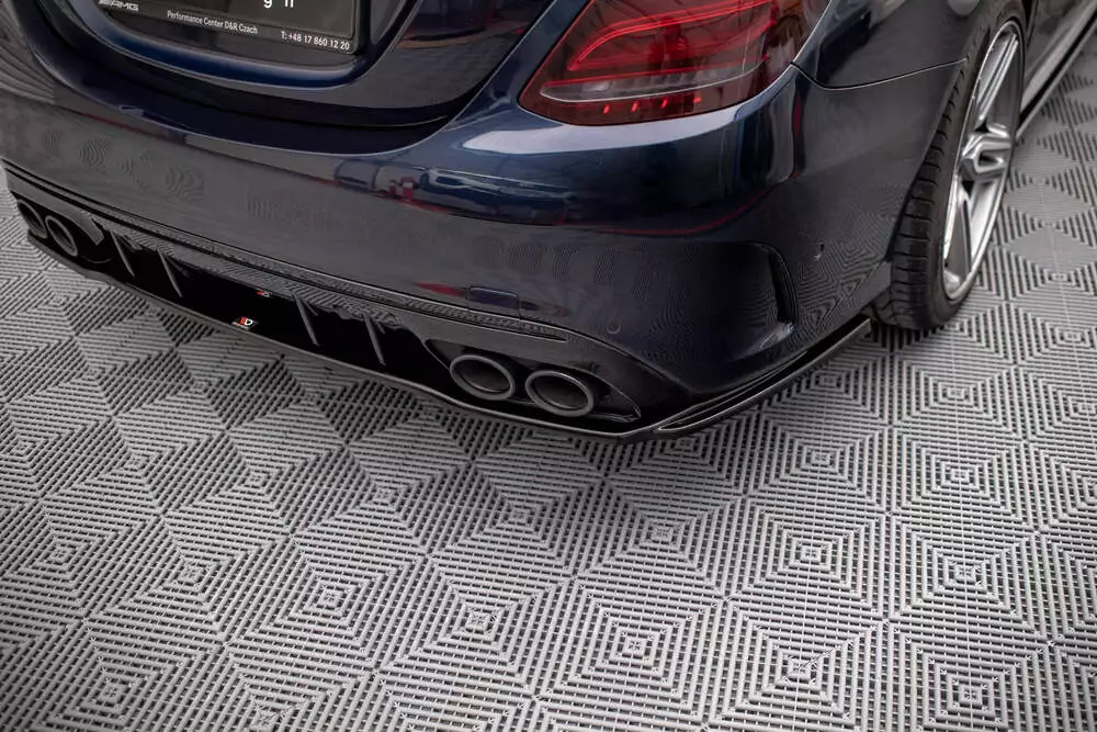 Rear Splitter (With Vertical Bars) Mercedes-amg C 43 Sedan W205 Facelift - Image 2