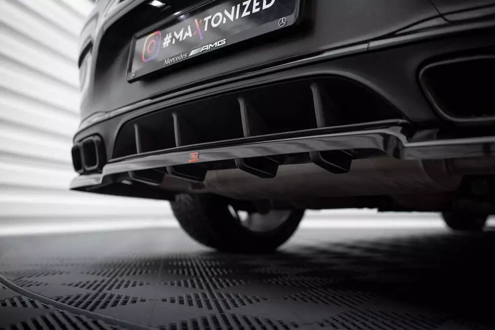 Rear Splitter (With Vertical Bars) Mercedes-amg Glc 63 Coupe C253 Facelift - Image 3
