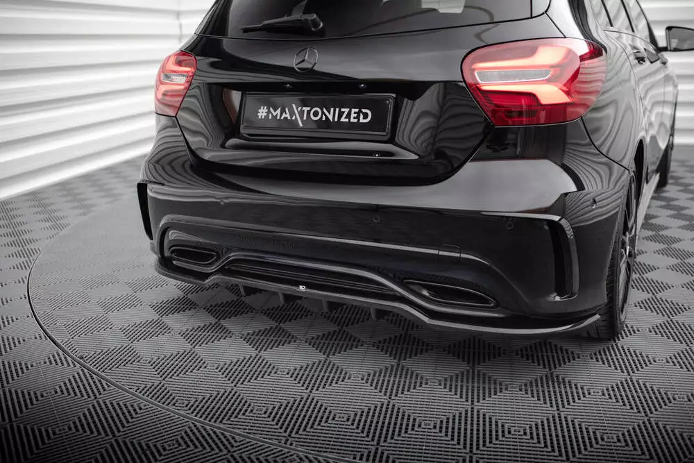 Rear Splitter (With Vertical Bars) Mercedes-benz A Amg-line W176 Facelif