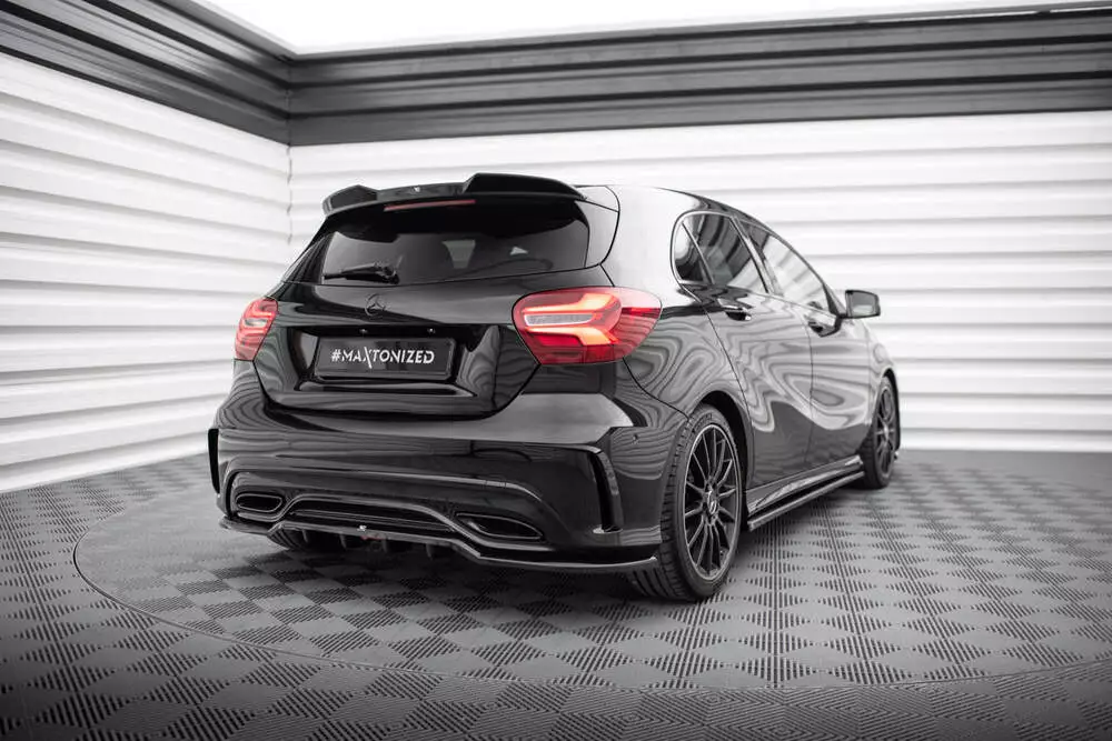 Rear Splitter (With Vertical Bars) Mercedes-benz A Amg-line W176 Facelif - Image 3