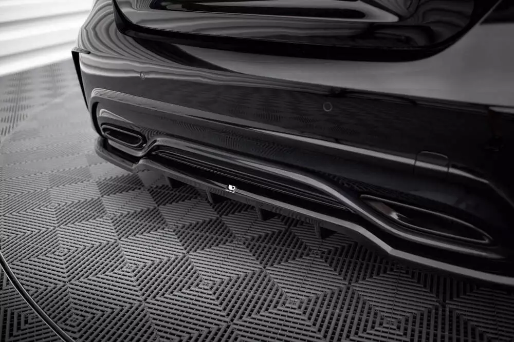 Rear Splitter (With Vertical Bars) Mercedes-benz A Amg-line W176 Facelif - Image 4