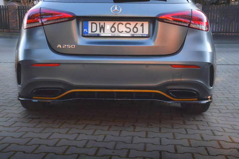 Rear Splitter (With Vertical Bars) Mercedes-benz A Hatchback Amg Line W177