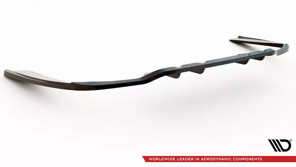 Rear Splitter (With Vertical Bars) Mercedes-benz C Coupe Amg-line C205 Facelift - Image 5
