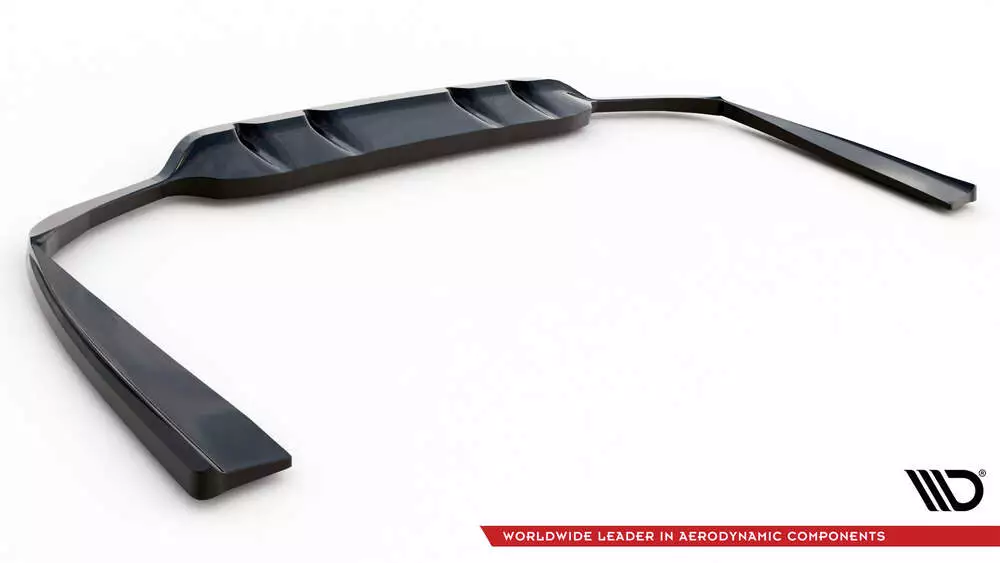 Rear Splitter (With Vertical Bars) Mercedes-benz C Coupe Amg-line C205 Facelift - Image 6