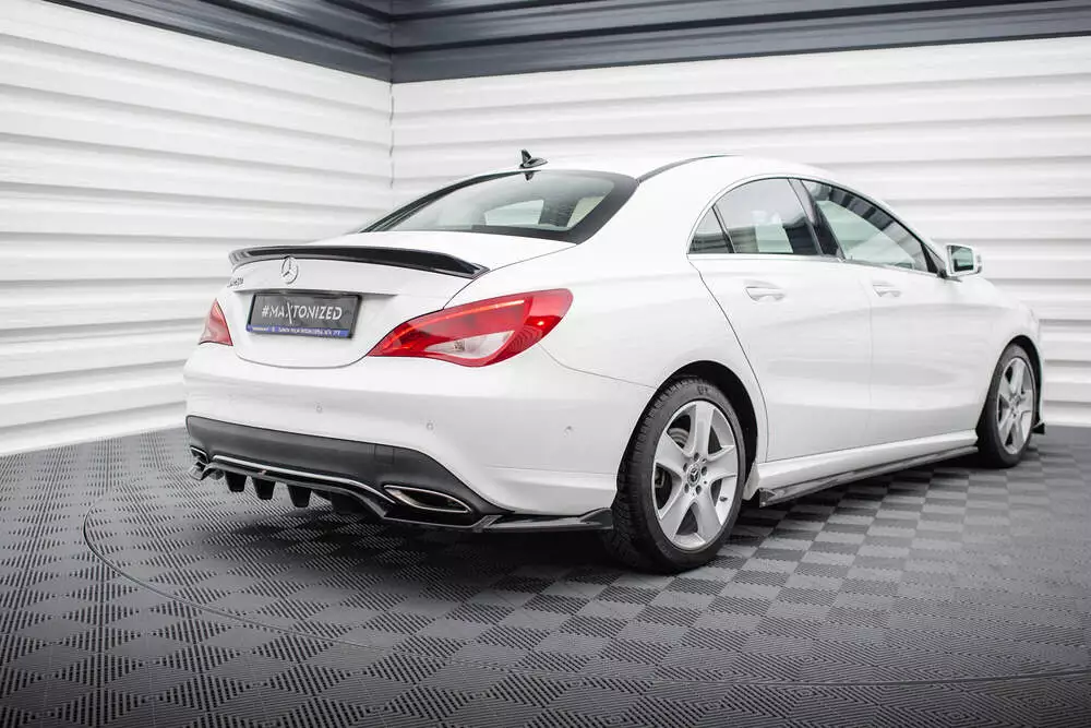 Rear Splitter (With Vertical Bars) Mercedes-benz Cla C117 Facelift - Image 2