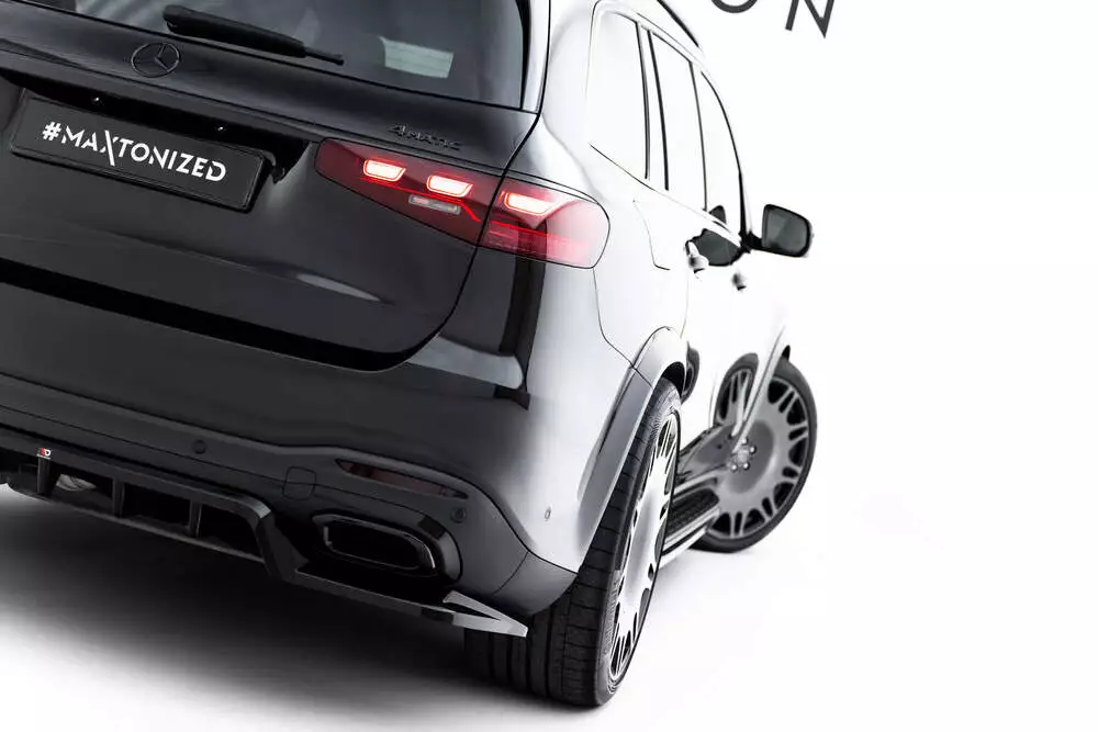 Rear Splitter (With Vertical Bars) Mercedes-benz Gls Amg-line X167 Facelift - Image 7