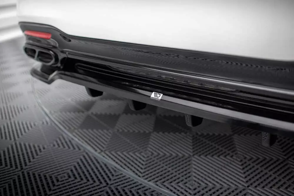 Rear Splitter (With Vertical Bars) Mercedes-benz S Amg-line W222 Facelift - Image 2