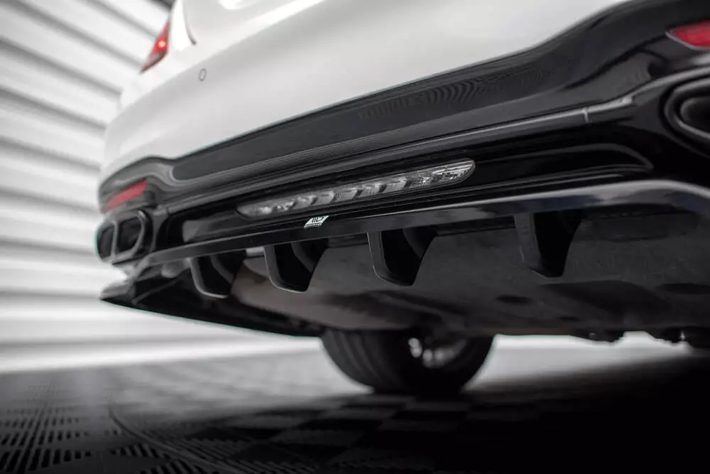 Rear Splitter (With Vertical Bars) Mercedes-benz S Amg-line W222 Facelift - Image 3
