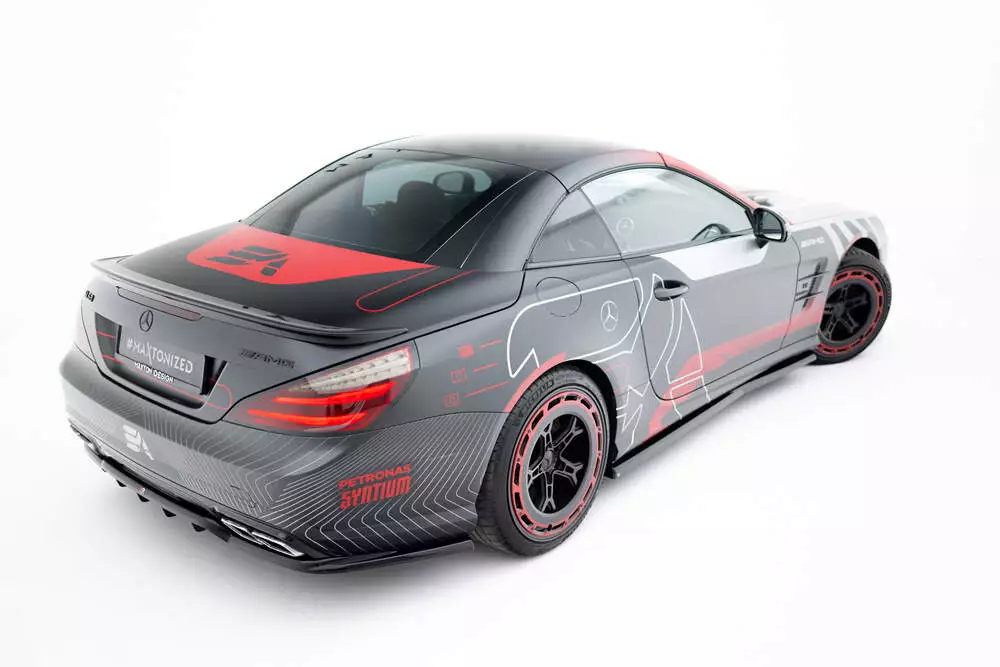 Rear Splitter (With Vertical Bars) Mercedes-benz Sl 63 Amg R231 - Image 4
