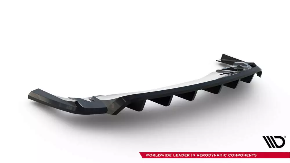 Rear Splitter (With Vertical Bars) Porsche Taycan Turbo S Mk1 - Image 5