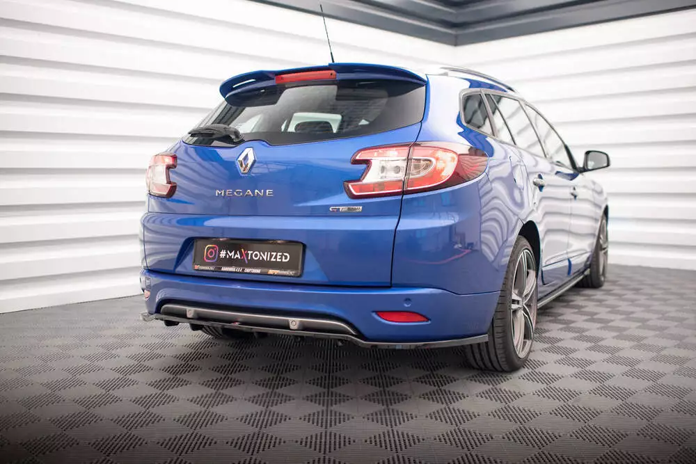 Rear Splitter (With Vertical Bars) Renault Megane Gt Line Grandtour Mk3 Facelift - Image 2