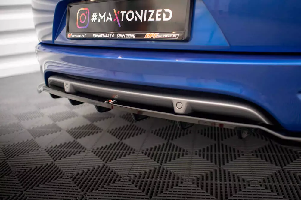 Rear Splitter (With Vertical Bars) Renault Megane Gt Line Grandtour Mk3 Facelift - Image 4