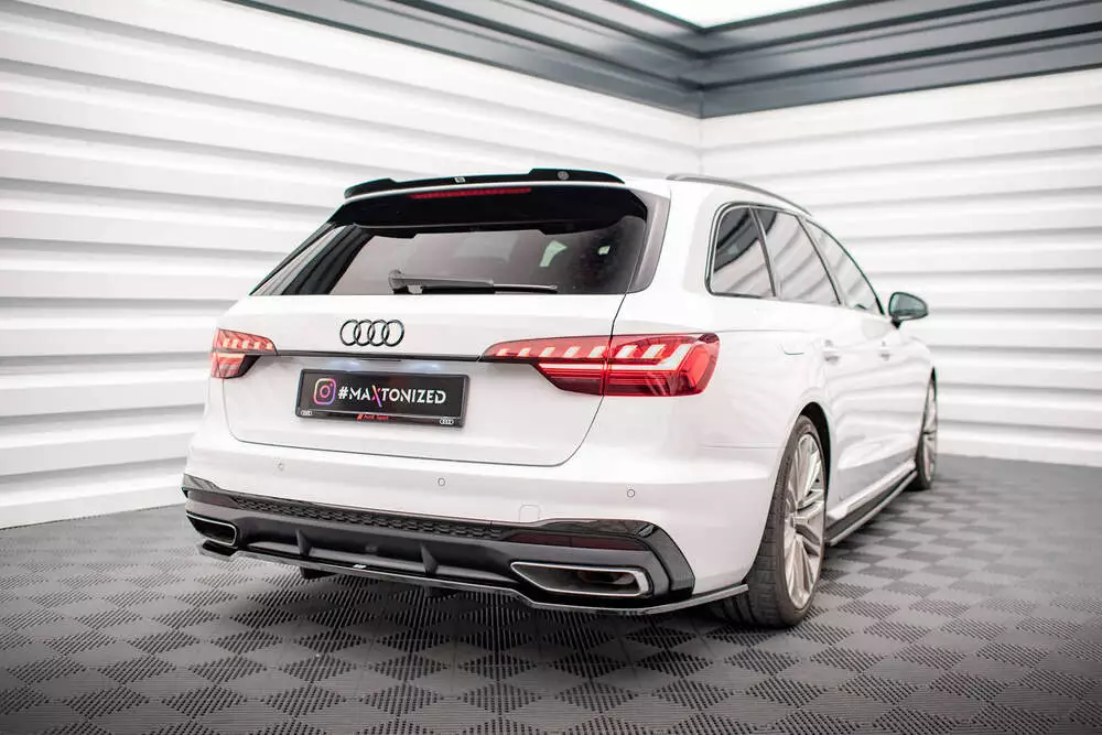 Rear Splitter (With Vertical Bars) V.1 Audi A4 S-line B9 Facelift