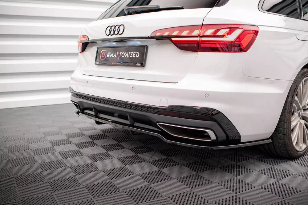 Rear Splitter (With Vertical Bars) V.1 Audi A4 S-line B9 Facelift - Image 3