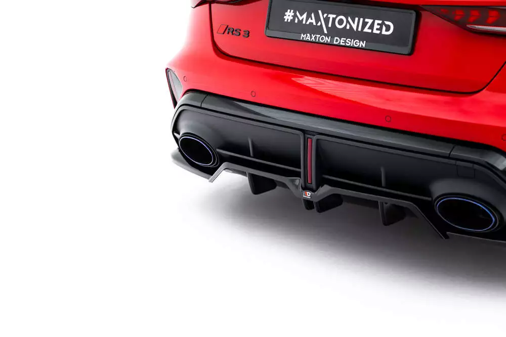 Rear Splitter (With Vertical Bars) V.1 Audi Rs3 Sedan 8y Facelift - Image 3