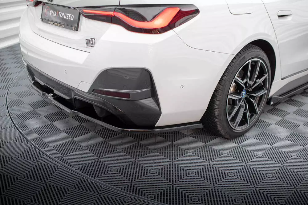 Rear Splitter (With Vertical Bars) V.1 Bmw I4 M-pack G26 - Image 2
