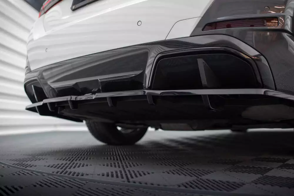 Rear Splitter (With Vertical Bars) V.1 Bmw I4 M-pack G26 - Image 3