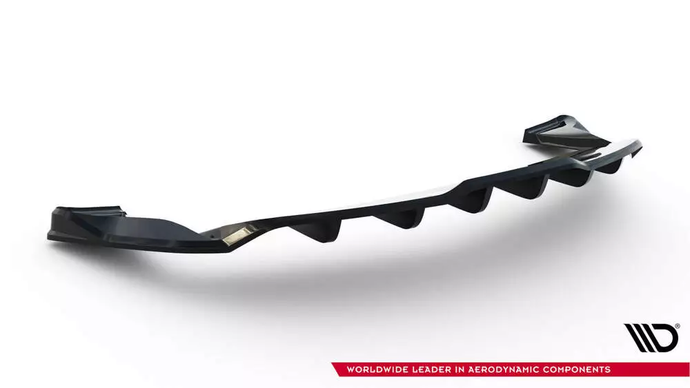 Rear Splitter (With Vertical Bars) V.1 Tesla Model S Plaid Mk1 Facelift - Image 5
