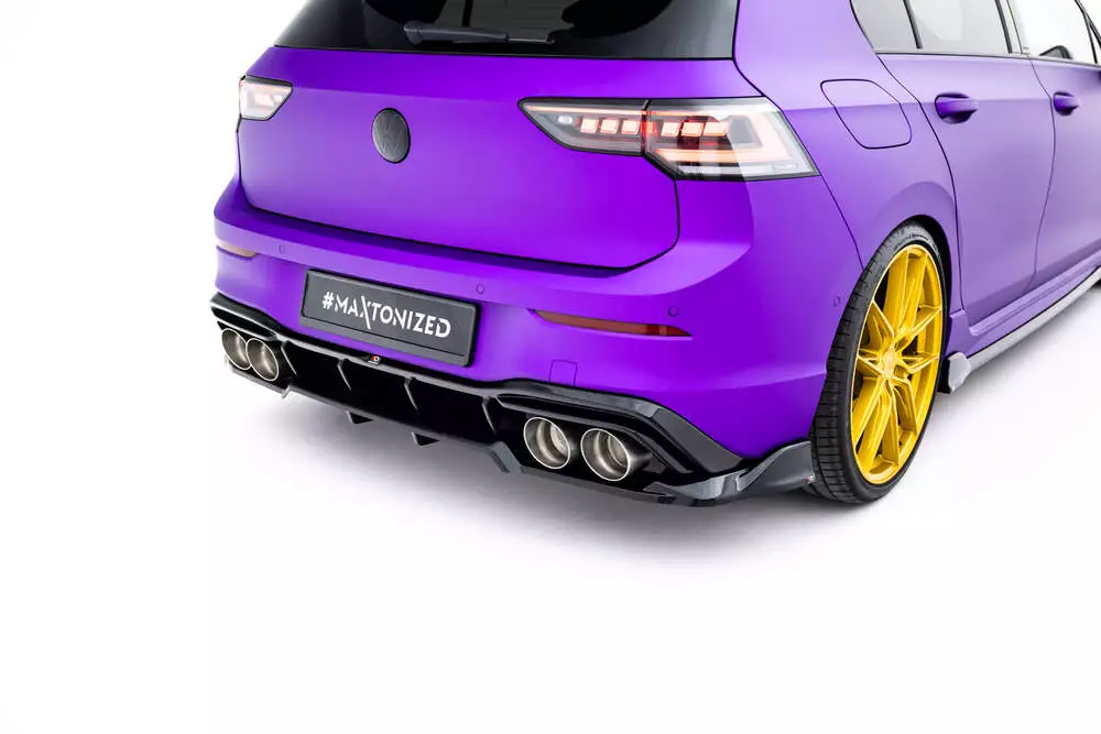 Rear Splitter (With Vertical Bars) V.1 Volkswagen Golf R Mk8 / Mk8 Facelift - Image 2