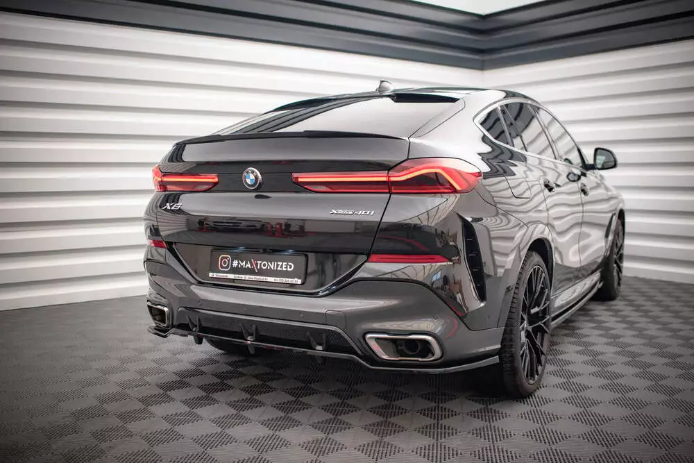 Rear Splitter (With Vertical Bars) V.2 Bmw X6 M-pack G06
