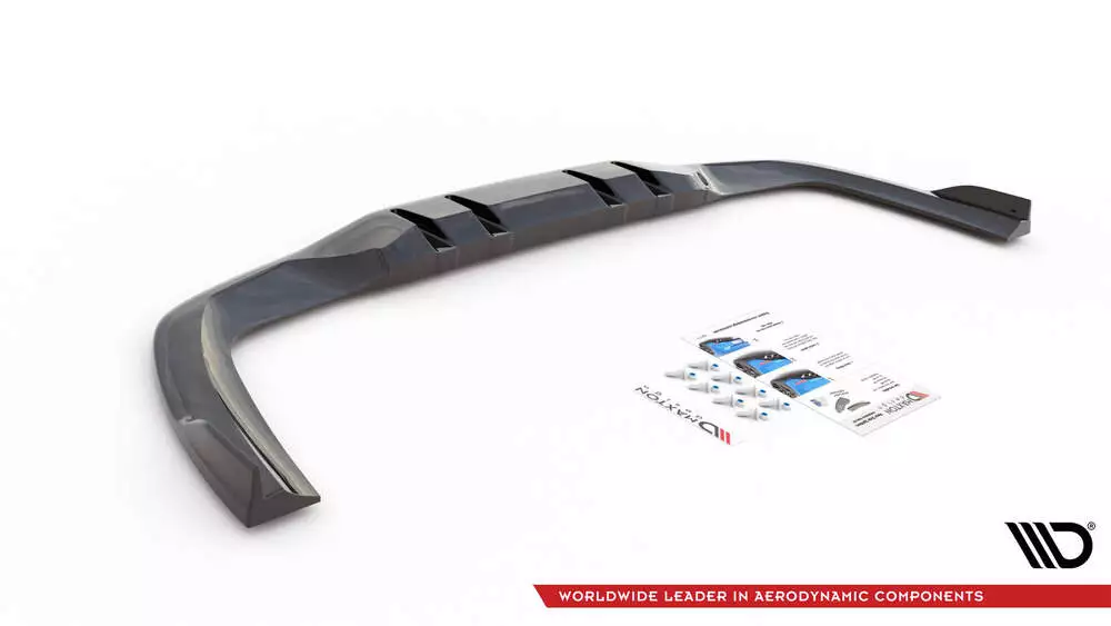 Rear Splitter (With Vertical Bars) V.2 Mercedes A 35 Amg Sedan V177 - Image 4