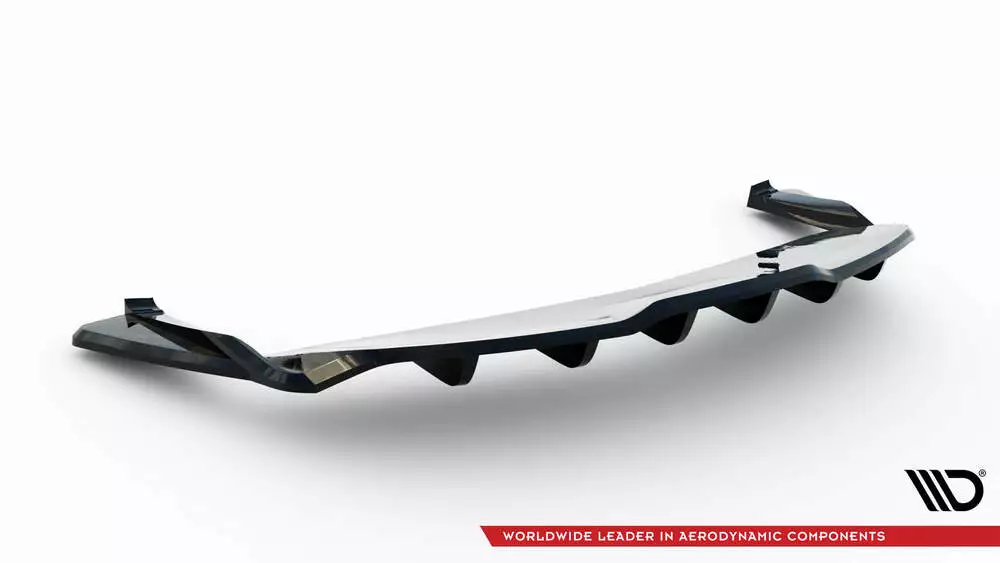 Rear Splitter (With Vertical Bars) V.2 Tesla Model S Plaid Mk1 Facelift - Image 7