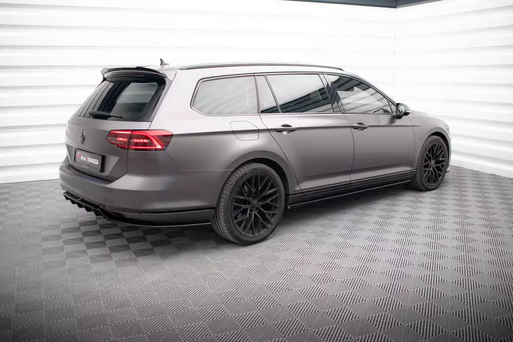 Rear Splitter (With Vertical Bars) Volkswagen Passat R-line B8 - Image 3
