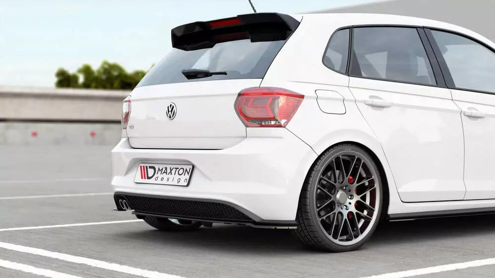 Rear Splitter (With Vertical Bars) Volkswagen Polo Gti / R-line Mk6 - Image 3