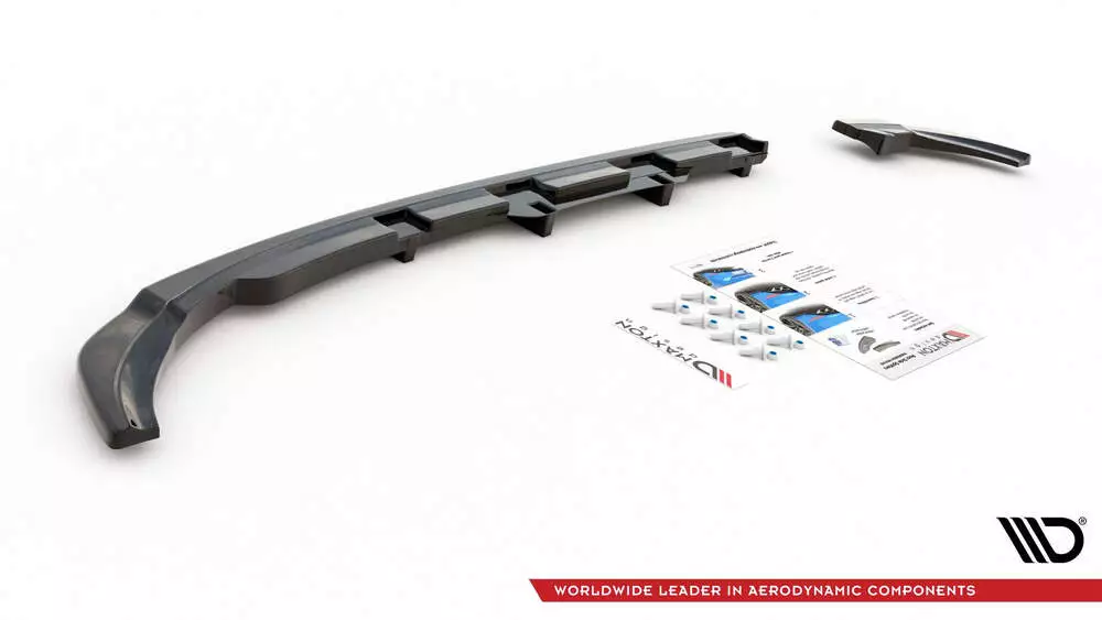 Rear Splitter (With Vertical Bars) Volkswagen Polo Gti / R-line Mk6 - Image 5