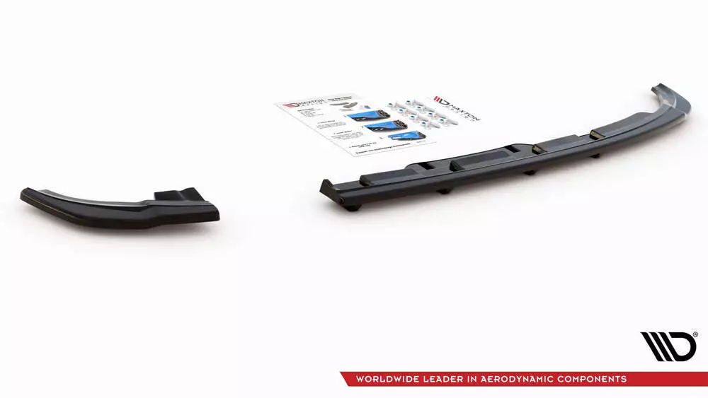 Rear Splitter (With Vertical Bars) Volkswagen Polo Gti / R-line Mk6 - Image 6