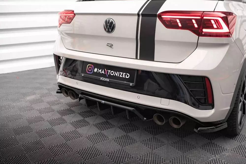 Rear Splitter (With Vertical Bars) Volkswagen T-roc R / R-line Mk1 Facelift