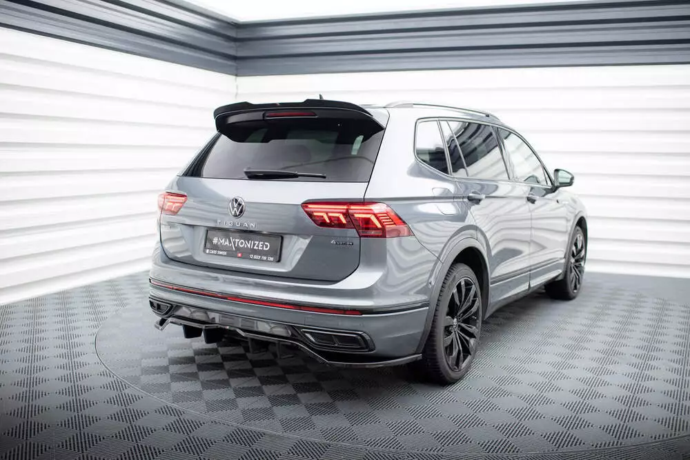 Rear Splitter (With Vertical Bars) Volkswagen Tiguan Allspace R-line Mk2 Facelift - Image 2