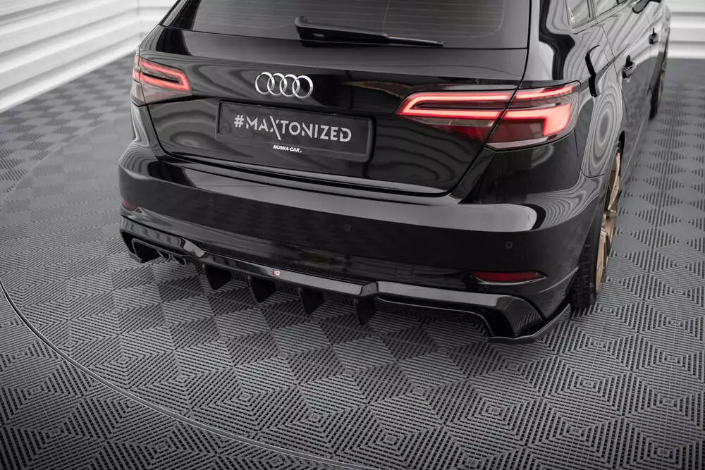 Rear Valance Audi A3 S-line Sportback 8v Facelift (Version With Dual Exhausts On One Side) - Image 2