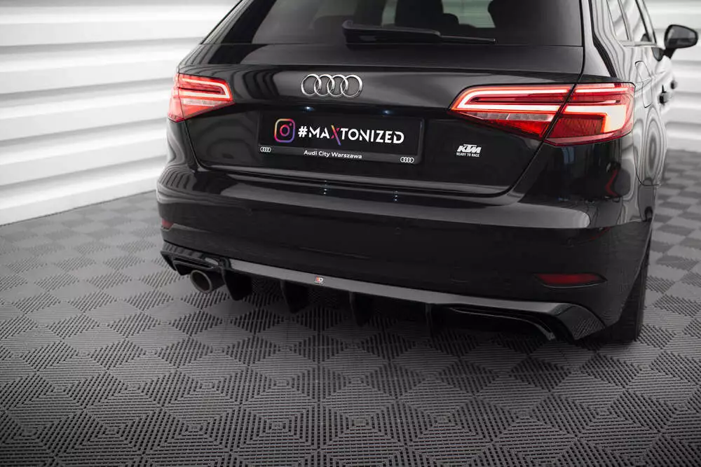 Rear Valance Audi A3 Sportback 8v Facelift (Version With One Exhaust Tip On Single Side)