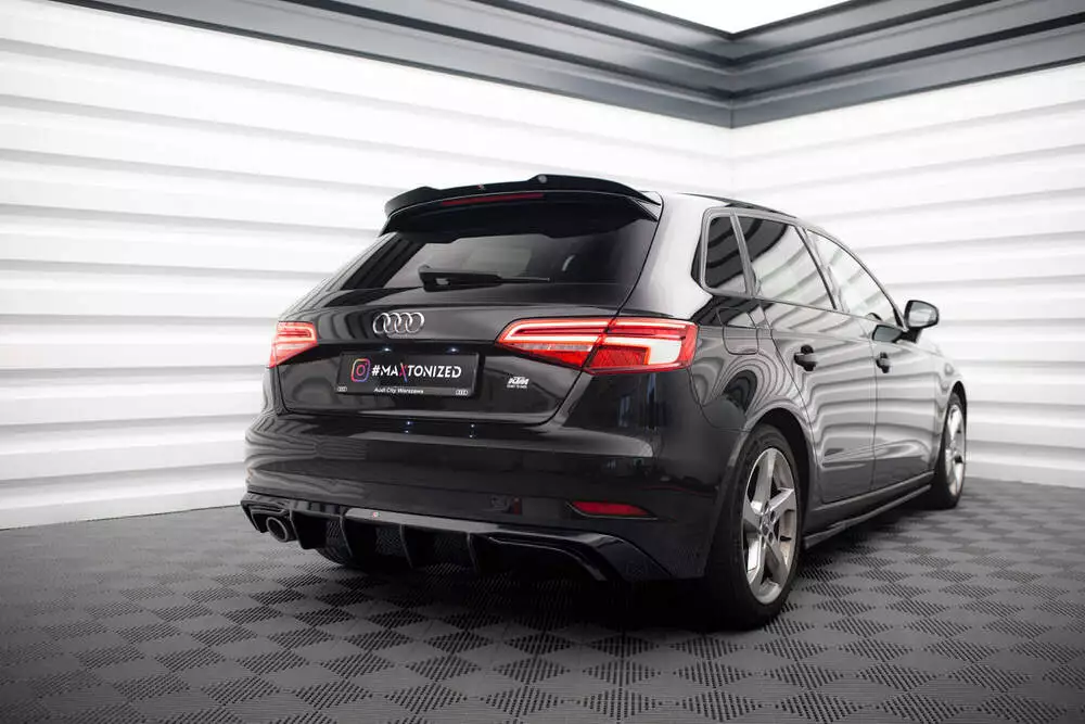 Rear Valance Audi A3 Sportback 8v Facelift (Version With One Exhaust Tip On Single Side) - Image 2