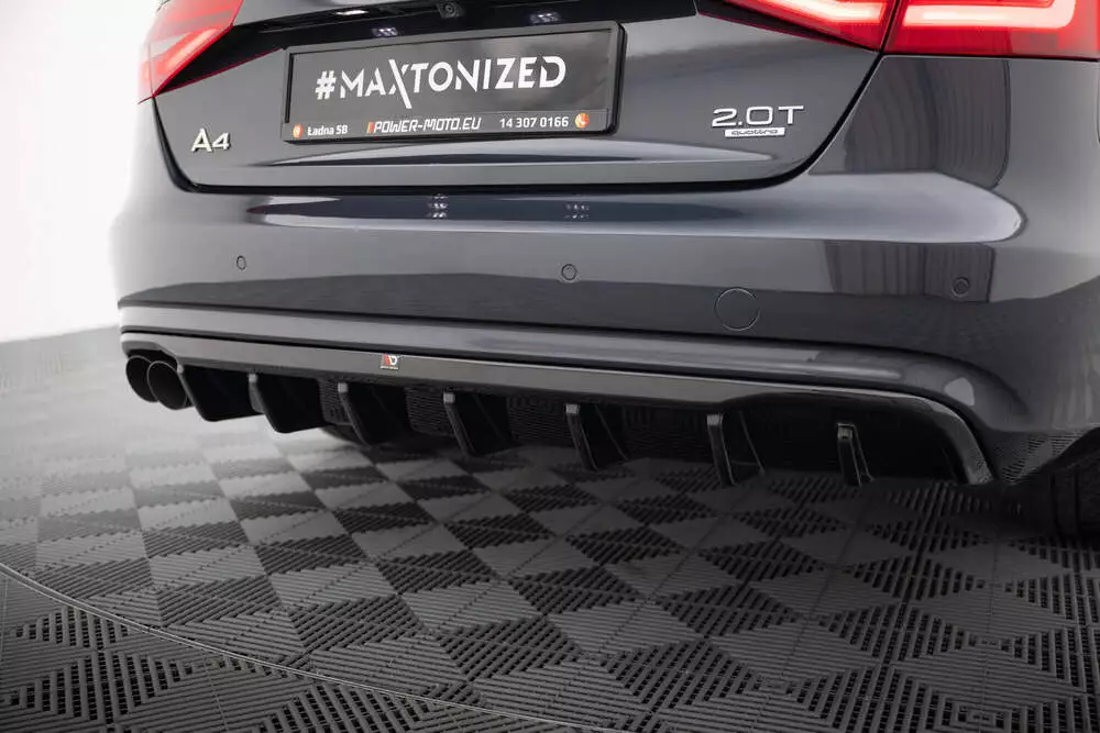 Rear Valance Audi A4 B8 Facelift (Single Side Dual Exhaust Version) - Image 4