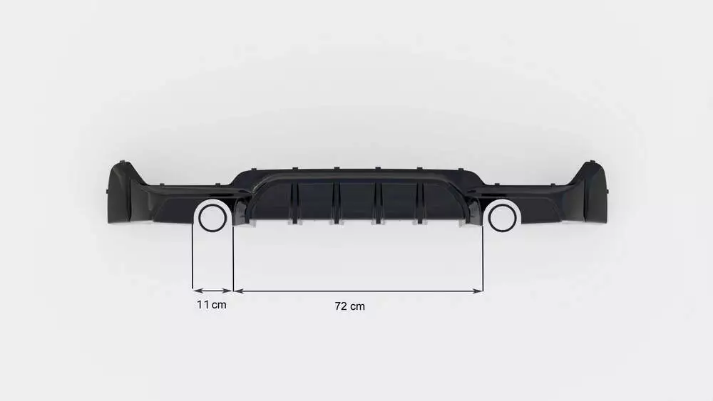 Rear Valance Bmw 4 Coupe / Gran Coupe / Cabrio M-pack F32 / F36 / F33 (Version With Single Exhausts On Both Sides) - Image 4