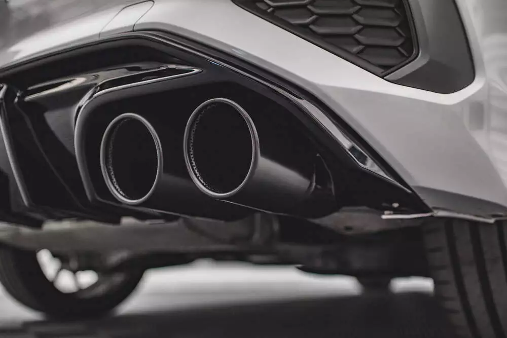 Rear Valance + Exhaust Ends Imitation Audi A3 S-line Sportback 8y - Image 2