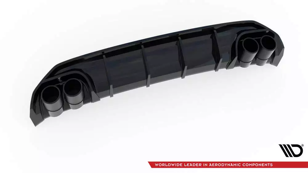 Rear Valance + Exhaust Ends Imitation Audi A3 S-line Sportback 8y - Image 6