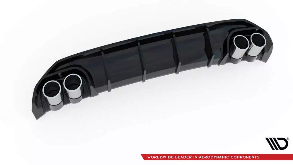 Rear Valance + Exhaust Ends Imitation Audi A3 S-line Sportback 8y - Image 8