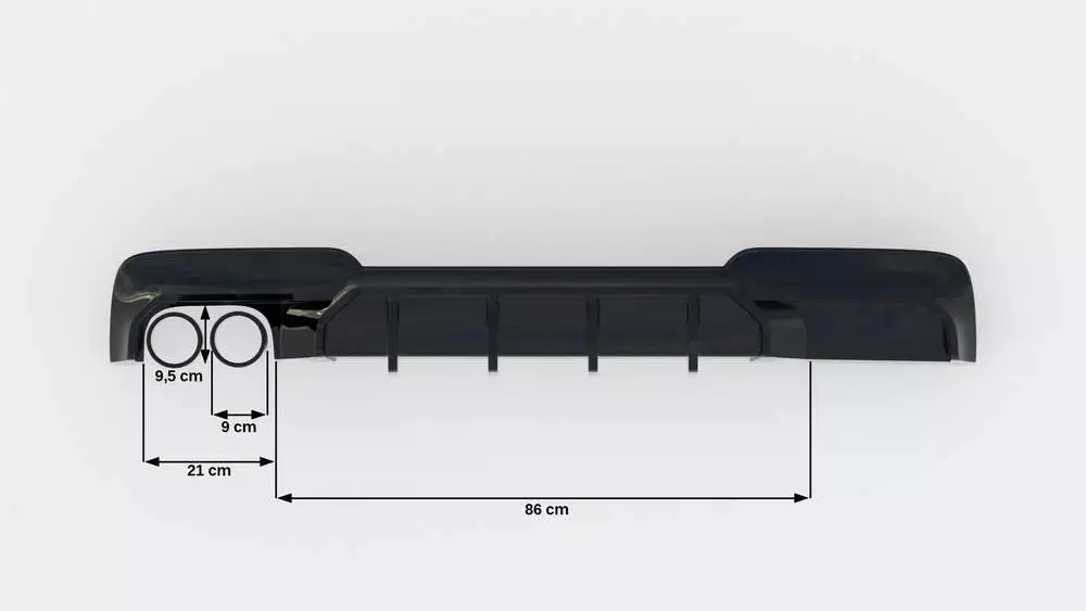 Rear Valance V.2 Bmw 5 M-pack F10 / F11 (Version With Double Exhaust On One Side) - Image 6
