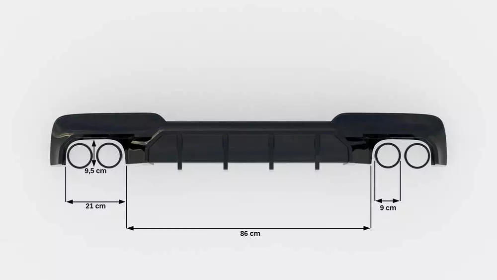 Rear Valance V.2 Bmw 5 M-pack F10 / F11 (Version With Two Double Exhausts) - Image 6